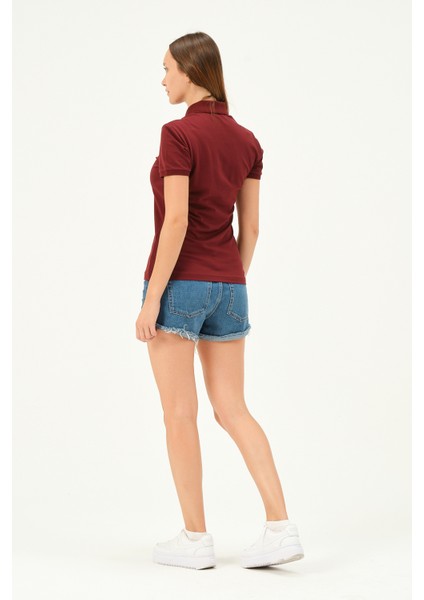 Kadın Regular Fit Polo Yaka T-Shirt fırsatları