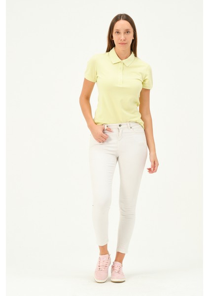 Kadın Regular Fit Polo Yaka T-Shirt