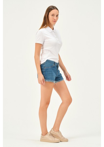 Kadın Regular Fit Polo Yaka T-Shirt modelleri