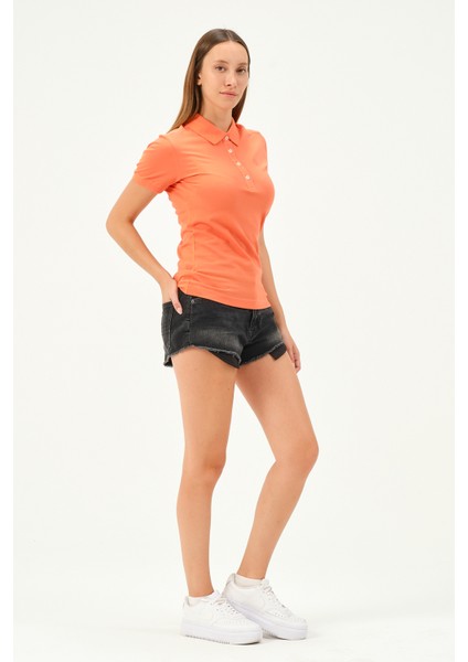 Kadın Regular Fit Polo Yaka T-Shirt modelleri
