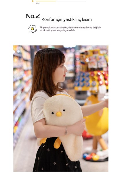 Allure Love Mango Civciv Peluş Bebek Sevimli Yastık (Yurt Dışından)