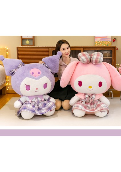 Jıayı 80CM Kuromi Melody Peluş Bebek (Yurt Dışından)