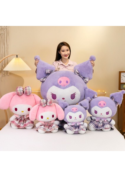 Jıayı 80CM Kuromi Melody Peluş Bebek (Yurt Dışından)