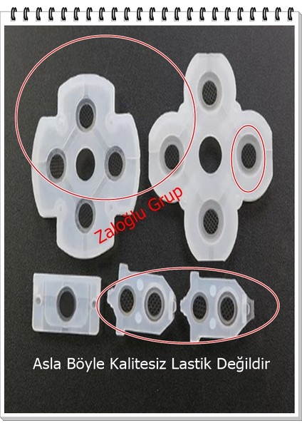 1 Takım Playstation Ps4 V2 Kol Lastiği