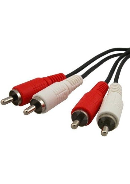 2x Rca To 2x Rca Ses Ara Bağlantı Kablosu 10 Metre