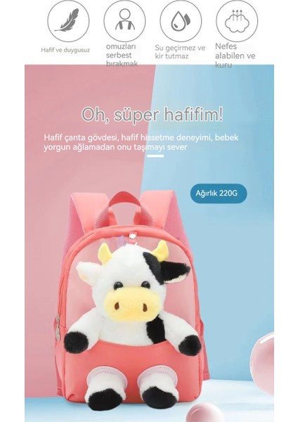 Peluş Inek Bebek Çocuk Sırt Çantası (Yurt Dışından) fiyatları