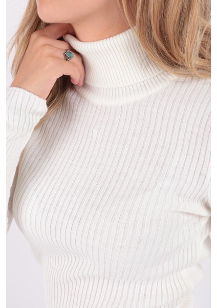 23K0288K1 Kadın Balıkçı Yaka Kazak indirimleri