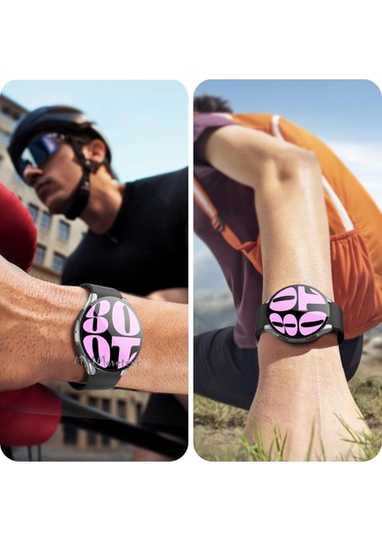 Samsung Galaxy Watch 6 40MM Uyumlu Ekran ve Kasa Koruyucu Silikon 360 Derece Tam Kaplar Gard Military Zırh Tank Kılıf fırsatları