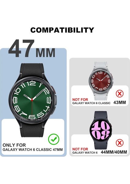 Samsung Galaxy Watch 6 Classic 47MM Uyumlu Kasa Koruyucu Kılıf Tam Koruma Sert Pc Saat Kılıfı fiyatları