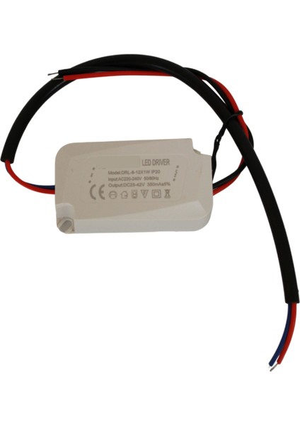 8-12X1W Led Driver 350mA 25-42V Power Led Sürücü IP20 Power Led Driver