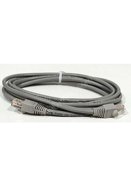 1.5 Metre Hazır Presli Cat5 Internet Ağ Kablosu (Gri Renk )