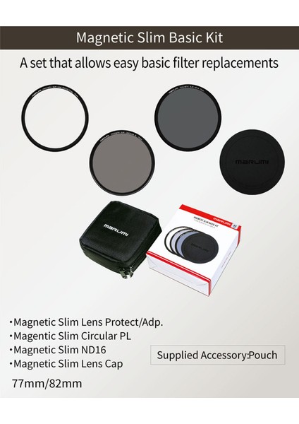 77MM Magnetic Slim Basic Filtre Kiti