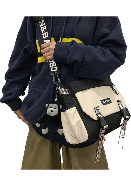 Messenger Çanta Erkek Günlük Messenger Çanta Sırt Çantası Kadın Omuz Çantası (Yurt Dışından)