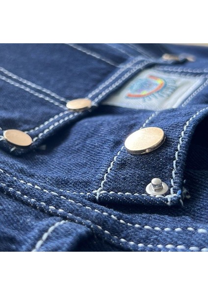 Rahat Işlemeli Yıkanmış Messenger Denim Tote Çanta Kadınlar Için Çok Yönlü Kanvas Çanta (Yurt Dışından) indirimleri