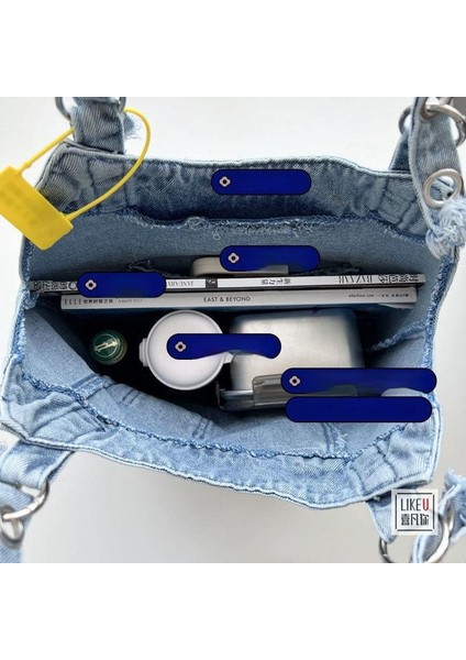 Dopamin Denim Çanta Tek Omuz Çok Cep Banliyö Koltuk Altı Çantası (Yurt Dışından)