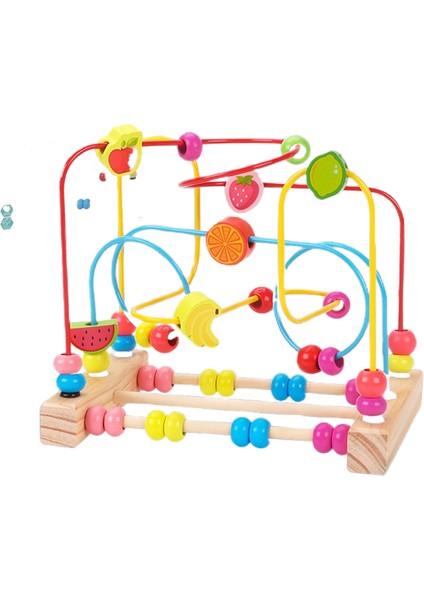 Çocuk Ahşap Bebek Oyuncakları Eğitici Boncuk Oyuncaklar (Yurt Dışından)