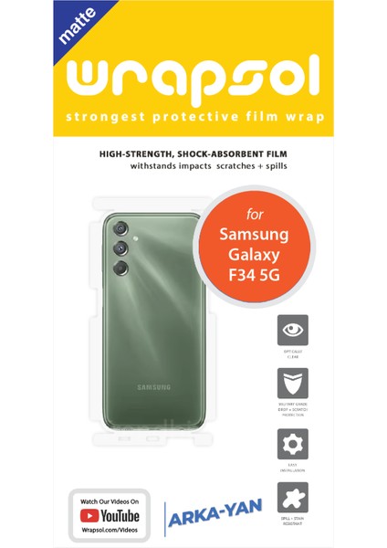 Samsung Galaxy F34 5g Mat Arka ve Yan Koruyucu Poliüretan Film fiyatları