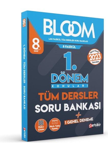 Artıbir Yayınları 8. Sınıf Bloom LGS 8 Fasikül 1 Dönem Konuları Tüm Dersler Soru Bankası