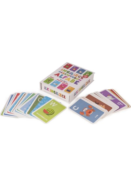 Ingilizce Öğreniyorum Alfabe Flash Cards Resimli Kartlar Ingilizce Alfabe fiyatları