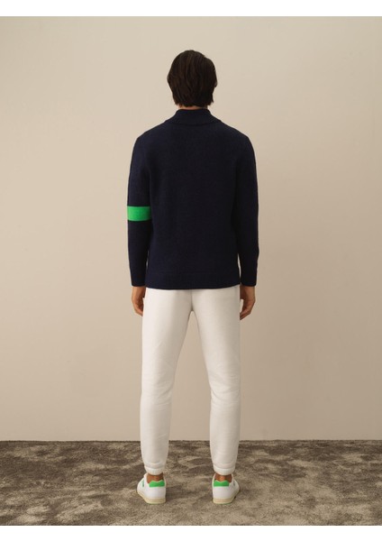 Erkek Lacivert Doğal Yün Dokulu Regular Fit Hırka modelleri