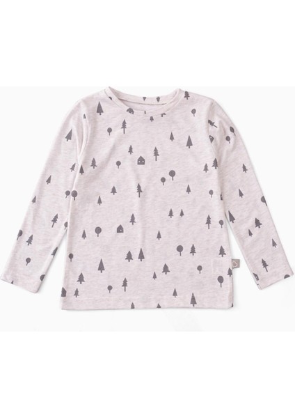 Bebek ve Çocuk Pijama Takımı Çam Ormanı Bej