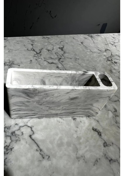 Dekoratif Beton Restoran Peçetelik Ve Kürdanlık 10 Adet modelleri