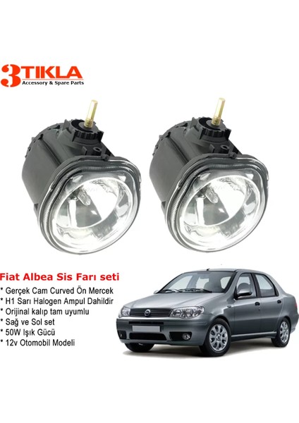 Fiat Albea 2010 Sis Farı Takımı Ampul Dahil