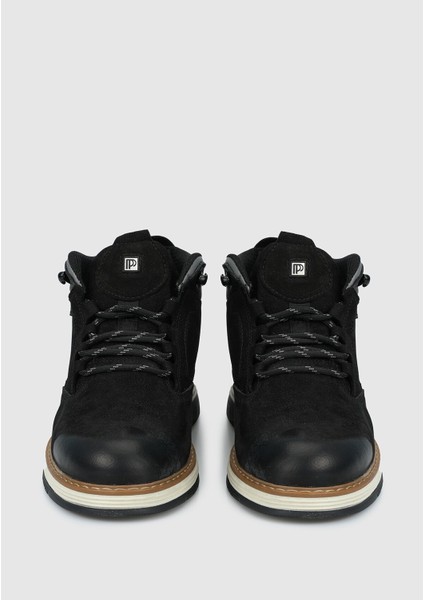 Siyah Deri Erkek Bot modelleri