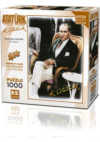 KS Games Kahve Içen Atatürk 1000 Parça Puzzle