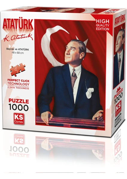 KS Games Bayraklı Atatürk 1000 Parça Puzzle