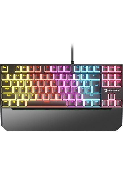 Suki Tkl Mekanik Red Outemu Switch Puding Keycaps Türkçe Q USB Gaming Klavye