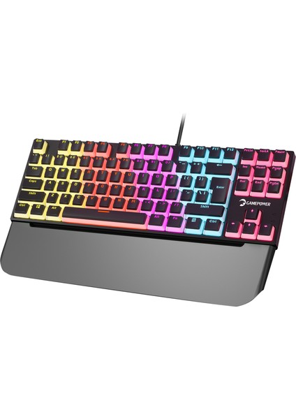 Suki Tkl Mekanik Red Outemu Switch Puding Keycaps Türkçe Q USB Gaming Klavye