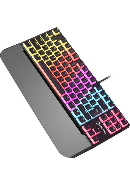 Suki Tkl Mekanik Red Outemu Switch Puding Keycaps Türkçe Q USB Gaming Klavye