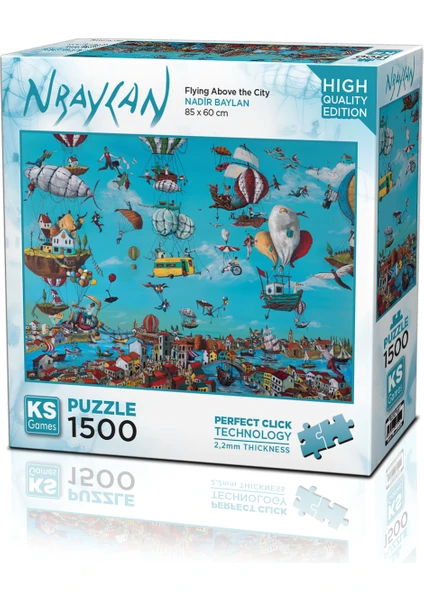 KS Games Flying Above The City 1500 Parça Puzzle