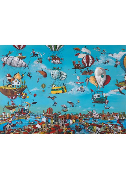 Flying Above The City 1500 Parça Puzzle