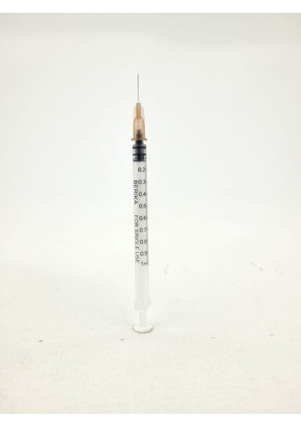 1 Cc /Ml Insülin Enjektörü 3 Parça Kahverengi 25 Adet