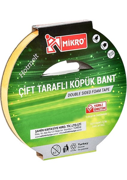 Çift Taraflı Köpük Bant 48 x 5 6 Lı BNT205 1 Adet