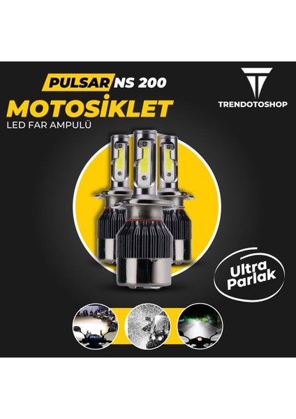 Bajaj Pulsar NS200 LED Motosiklet Far Ampul