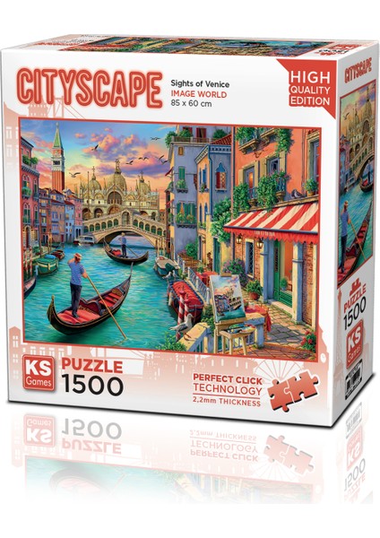 KS Games Sights Of Venice 1500 Parça Puzzle