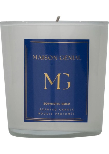 Maison Genial Luxury Sophistic Gold Mavi Mum Büyük Boy 290G