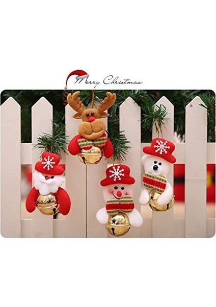 Noel Baba / Ayı / Ren Geyiği Asılı Ev Noel Süslemeleri 16 Adet (Yurt Dışından) fırsatları