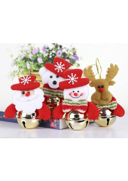 Noel Baba / Ayı / Ren Geyiği Asılı Ev Noel Süslemeleri 16 Adet (Yurt Dışından) indirimleri