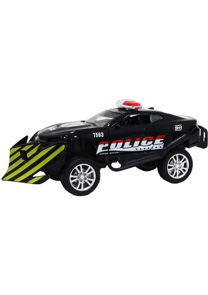 Çek Bırak Kar Küreme Polis Aracı Siyah