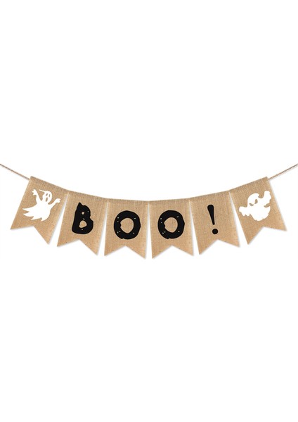 Boo Banner Korkunç Cadılar Bayramı Dekorasyonu, Cadılar Bayramı Partisi Süslemeleri (Yurt Dışından)