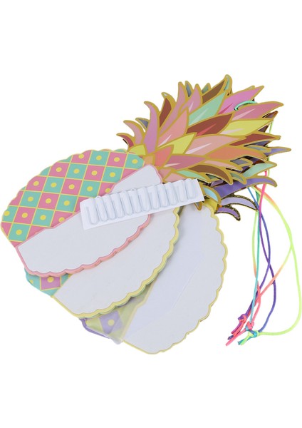 Renk Ananas Şekilli Kağıt Petek Topları Masa 3 Parça (Yurt Dışından)