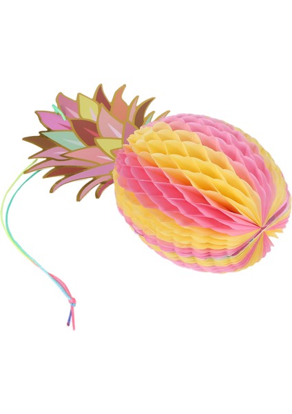 Renk Ananas Şekilli Kağıt Petek Topları Masa 3 Parça (Yurt Dışından)