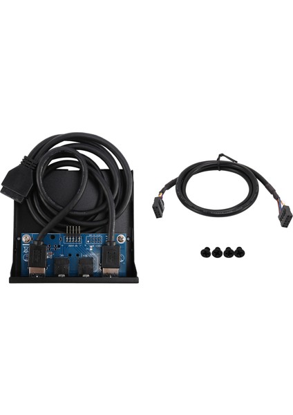 3,5" 2 Usb3.0 A Hub + 20PIN Disket Ön Sürücü Paneline Hd Ses (Yurt Dışından)