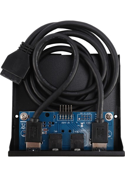 3,5" 2 Usb3.0 A Hub + 20PIN Disket Ön Sürücü Paneline Hd Ses (Yurt Dışından)