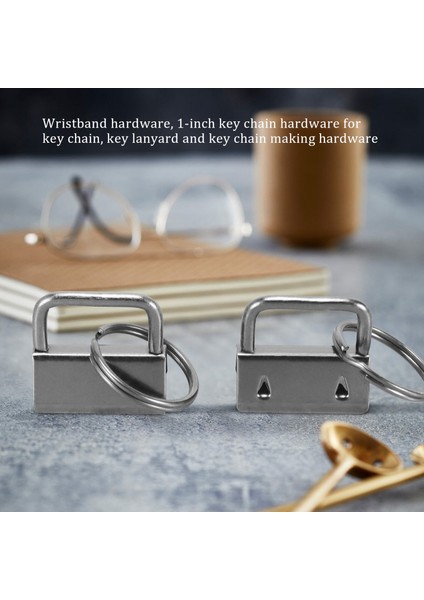 100 Pcs Bileklik Donanımı, Anahtarlık Için 1 Inç Anahtarlık Donanımı (Yurt Dışından)