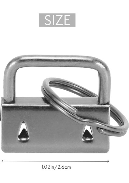 100 Pcs Bileklik Donanımı, Anahtarlık Için 1 Inç Anahtarlık Donanımı (Yurt Dışından) fırsatları